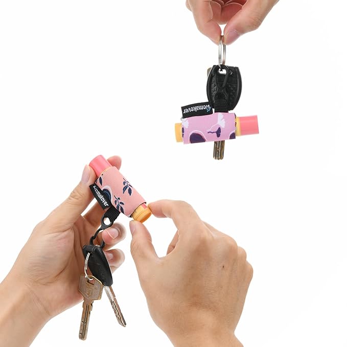 6 Pack Compact Clip-On Chapstick Holder Whale)