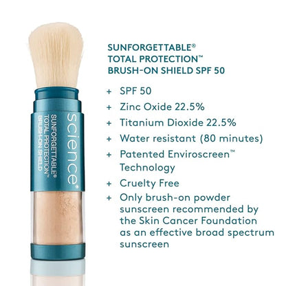 Colorescience Sunforgettable Total Protection Brush-On Shield SPF 50 Multipack - DEEP
