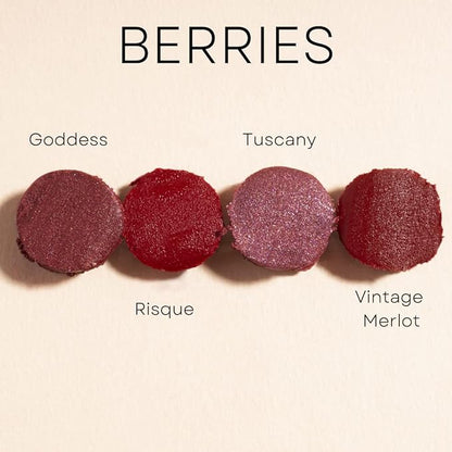 Honeybee Gardens Truly Natural Long Lasting Lipstick, Sweet Pea Lipstick, Vibrant Medium Pink, Naturally Hydrating & Nourishing, Vegan, Gluten-Free & Cruelty-Free, 0.13 oz / 3.8 g