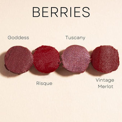 Honeybee Gardens Truly Natural Long Lasting Lipstick, Darla, Medium Rose with Pink Undertones, Naturally Hydrating & Nourishing, Vegan, Gluten-Free & Cruelty-Free, 0.13 oz / 3.8 g