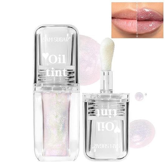 Plumping Lip Oil Tint,Moisturizing Transparent Color Changing Lip Plumping