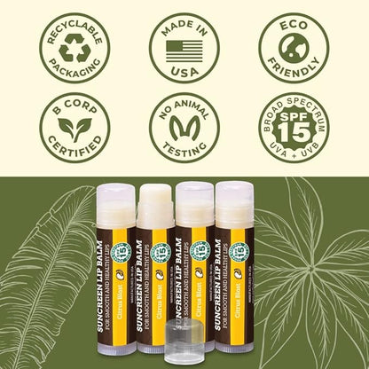 SPF Lip Balm 4-Pack by Earth's