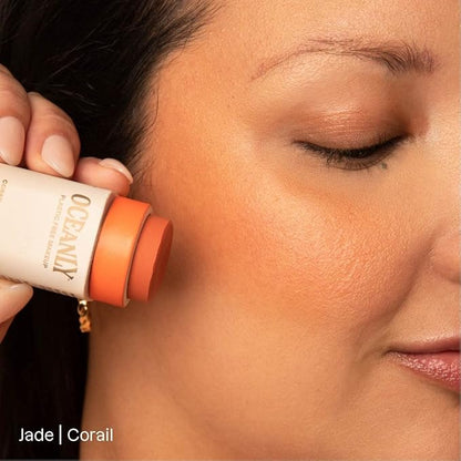 ATTITUDE Oceanly Lightweight Blush Stick, Titanium Dioxide-Free, EWG