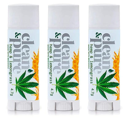 Lip Balm 3-Pack (Hemp & Lemongrass) Australia