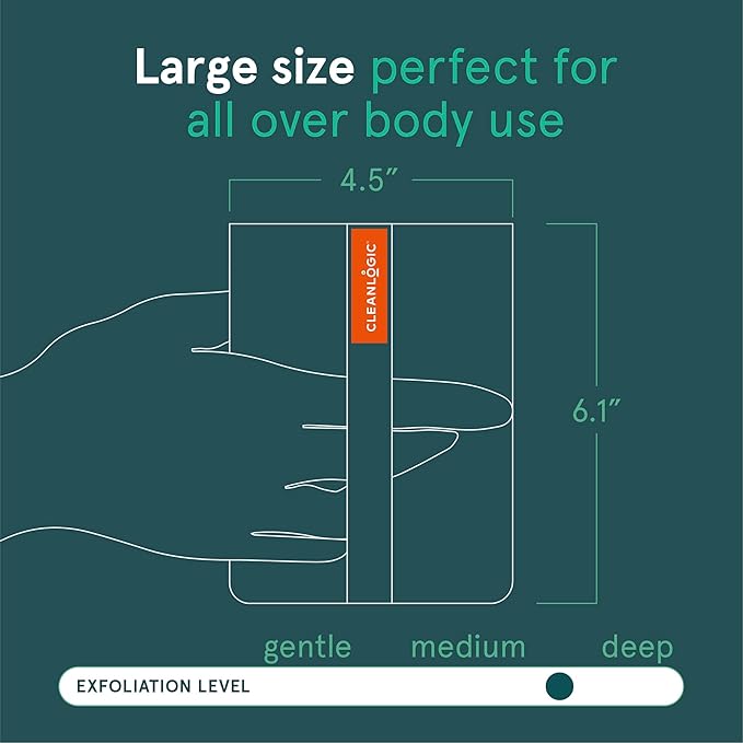 Cleanlogic organic cotton exfoliating body
