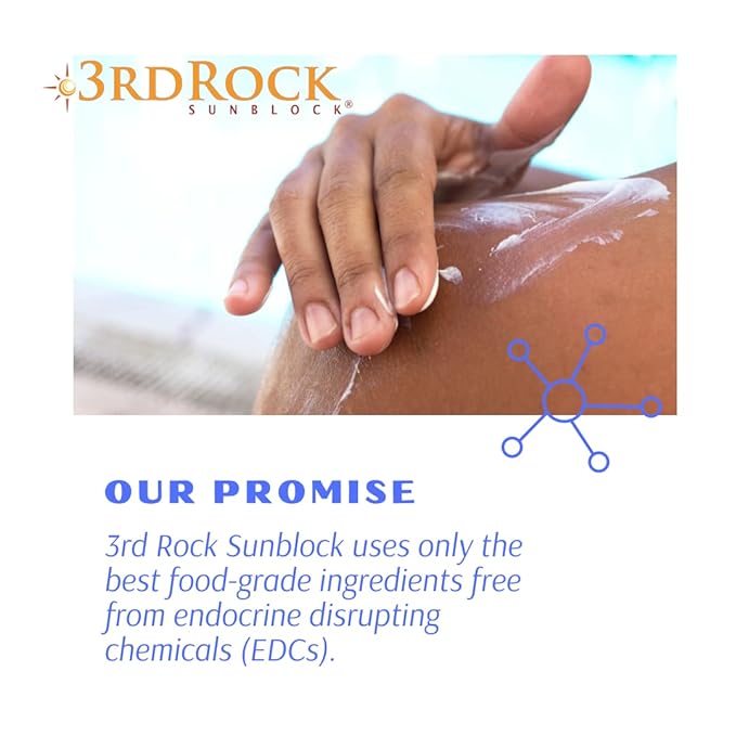 | Sunblock® SunScreen Lotion SPF 35+ | All Natural Organic Zinc Unscented Sunscreen for Sun Protection | All Natural Personal Care (3.3 oz | Single)