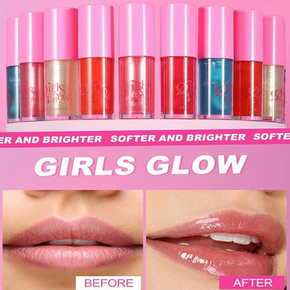 Jelly Lipstick Hydrating Lip Glow Oil, Plumps Moisturizing Hydrating