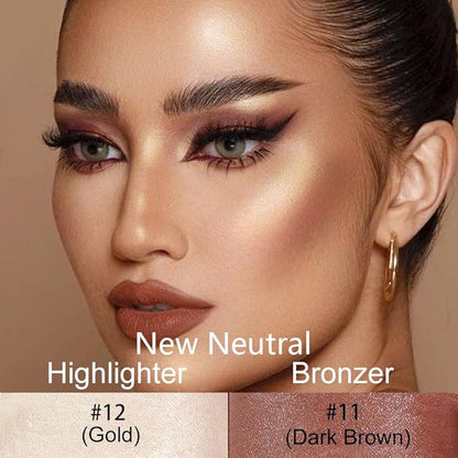 evpct 2Pcs Face Cream Contour Bronzer Sticks Makeup