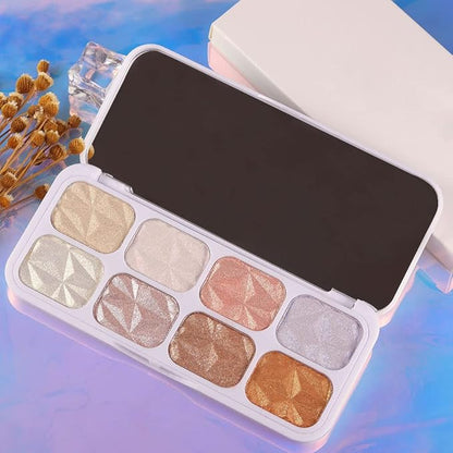 8 Colors Face Body Cheek Diamond Shimmer Highlighter