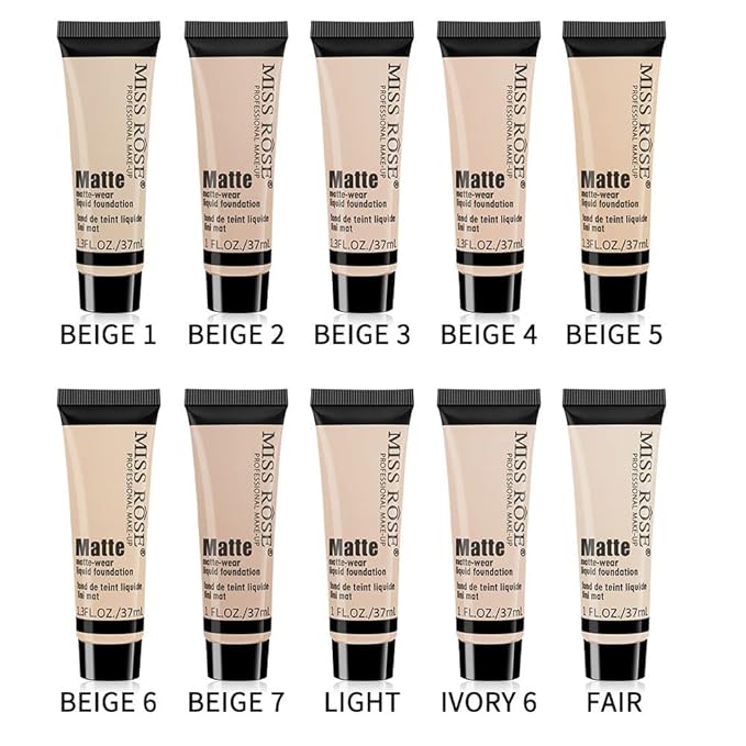2 Pack Liquid Foundation Cream for Face Makeup,Durable