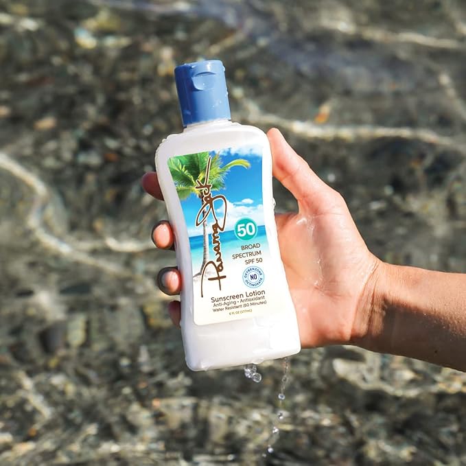 Panama Jack Sunscreen Suntan Lotion - SPF 50, Broad Spectrum UVA/UVB Protection, PABA, Paraben, Gluten & Cruelty Free, 6 FL OZ (Pack of 6)