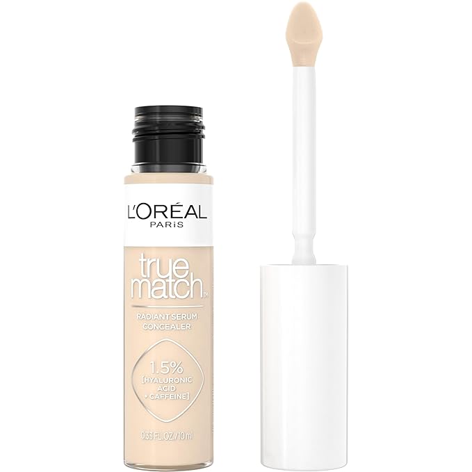 L’Oréal Paris True Match Radiant Serum Concealer, Brightening Caffeine, C2, 0.33 Oz