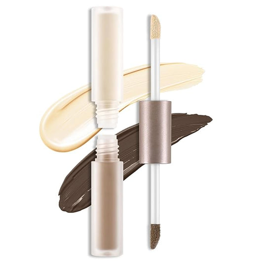 2 in 1 Bronzer and Highlighter Stick,Non-greasy &