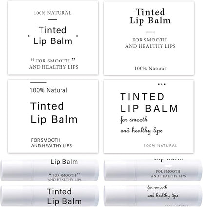 OLYCRAFT 100Pcs Self-Adhesive Lip Balm Tag Wrapping