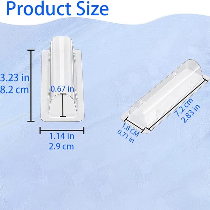 WESAPPINC Clear Chapstick Pouch Plastic Lip