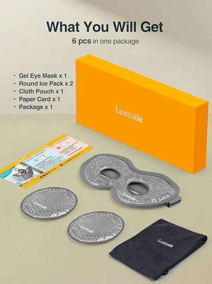 Luxtude gel eye mask cooling
