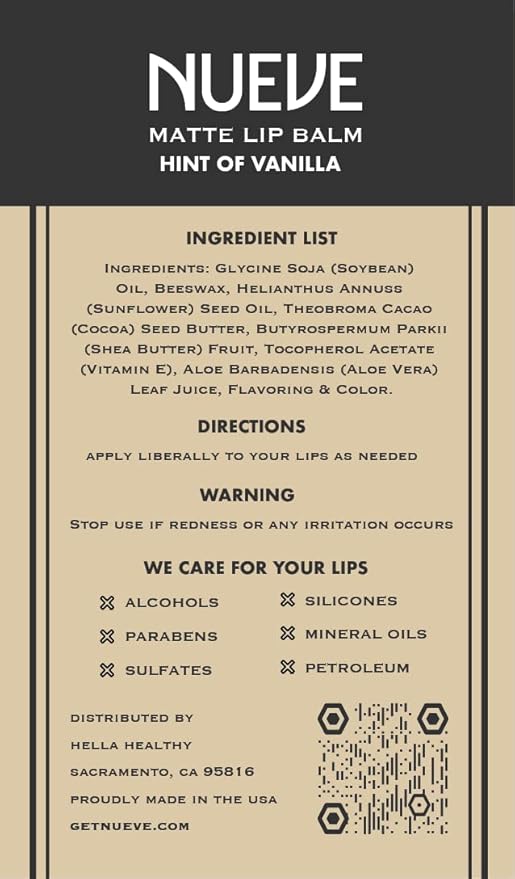 Lip Balm, Long-Lasting, Moisturizing Formula, Nourishing Vanilla,