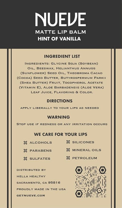 Lip Balm, Long-Lasting, Moisturizing Formula, Nourishing Vanilla,