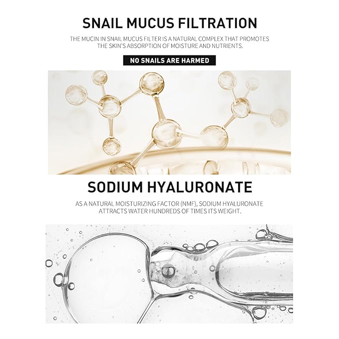 2PCS Advanced Snail Mucin 96% Power Repairing Essence, Snail Mucin 96% - Anti-Aging Serum, With Snail Secretion Filtrate For Dull (02)