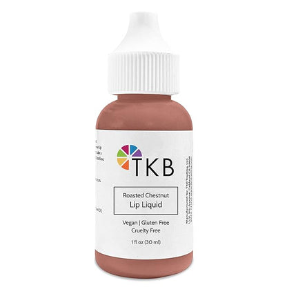 TKB Lip Liquid Color|Liquid Lip Color for TKB Gloss Base, DIY Lip Gloss, Pigmented Lip Gloss and Lipstick Colorant, Made in USA (1floz (30ml), Roasted Chestnut)