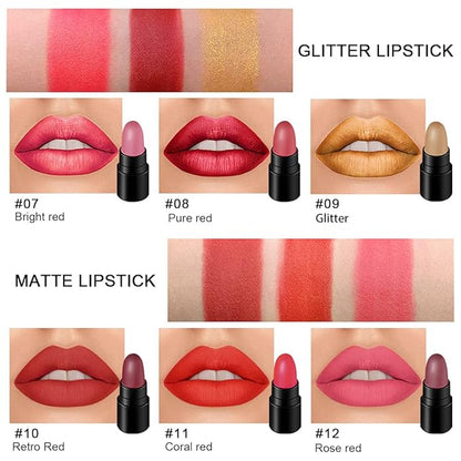 12Pcs Capsule Pills Lipstick Mini Lip Stick Packs 3G