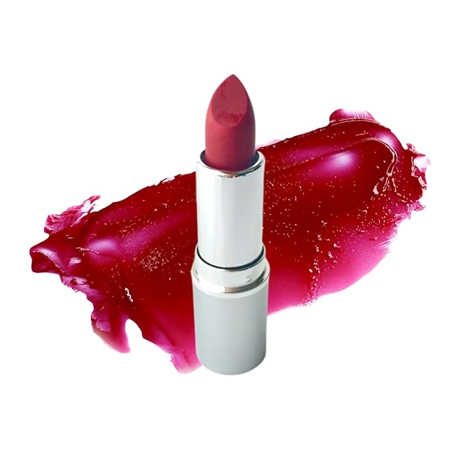 Honeybee Gardens Truly Natural Long Lasting Lipstick, Risque, Medium to Deep Red Wine, Naturally Hydrating & Nourishing, Vegan, Gluten-Free & Cruelty-Free, 0.13 oz / 3.8 g