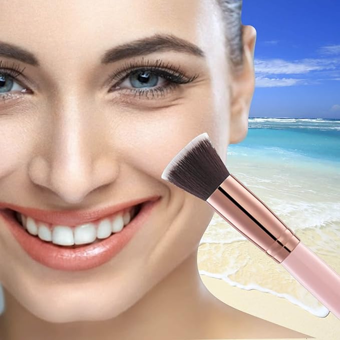 2 Pack Self Tanning Mitt Applicator Kit Set, Self Tanning Glove and Self Tanner Flat Top Brush, Tan Applicator for Sunless Self Tan (Bronze)