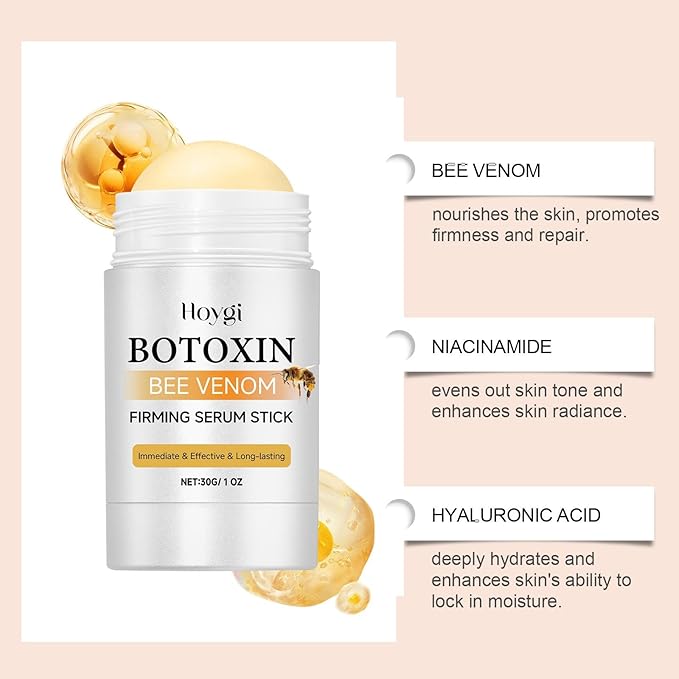 Botox Bee Venom Firming Serum Stick,Advanced Firming & Wrinkle-Reducing Cream,Skin Firming Cream For Body, Lifts,Plumps and Firms Skin,Natural Serum for All Skin Types