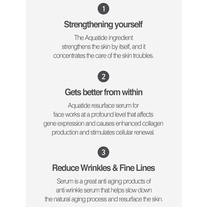 Aquatide Resurface Serum 50ml,korean Facial Serum,Korean Skin Care,Resurface Serum,Facial Serum,Hyaluronic Acid Serum
