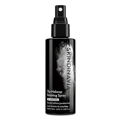 Skindinavia The Makeup Finishing Spray, Oil Control Makeup Setting Spray, All-Day Wear, Long-Lasting Up to 16+ Hours, Heat-Resistant & Waterproof, Fine Mist, 4.0 Oz
