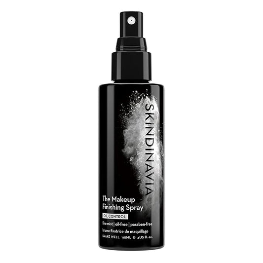 Skindinavia The Makeup Finishing Spray, Oil Control Makeup Setting Spray, All-Day Wear, Long-Lasting Up to 16+ Hours, Heat-Resistant & Waterproof, Fine Mist, 4.0 Oz