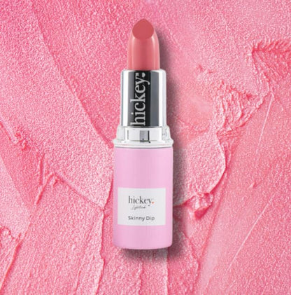 Hickey Lipstick Light Pink Refillable Lipstick - Moisturizing And Long Lasting, Gluten Free, Vegan And Organic, Highly Pigmented With Velvet Finish