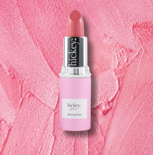 Hickey Lipstick Light Pink Refillable Lipstick - Moisturizing And Long Lasting, Gluten Free, Vegan And Organic, Highly Pigmented With Velvet Finish
