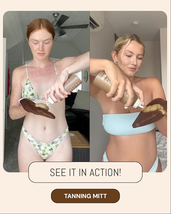 Sunless Tan Applicator Mitt - Streak-Free Self Tanning Glove for Home Use, Ensures Even Application, Reusable & Washable, for All Self Tanner Lotions, Mousses & Creams - 1 Pack