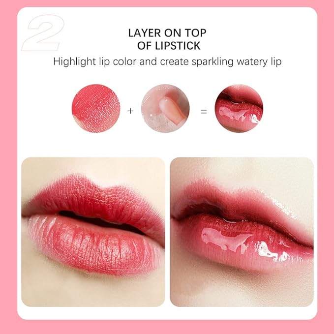 3Pcs Plumping Lip Oil, Hydrating Lip Gloss Tinted Plumping