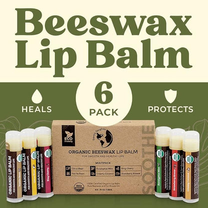 USDA Organic Lip Balm 6-Pack by
