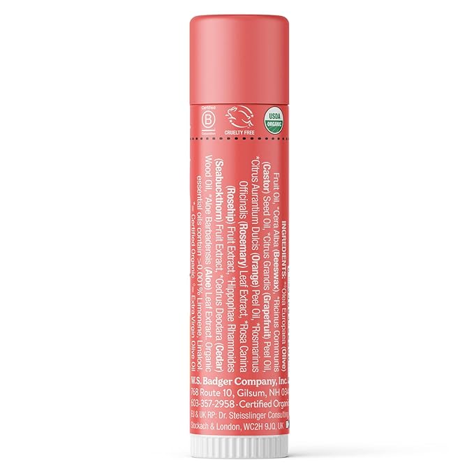 Badger - Classic Lip Balm, Pink