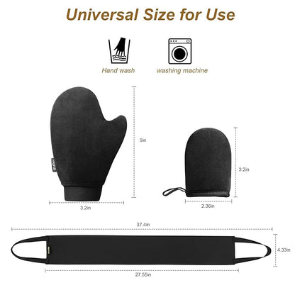 Self Tanning Mitt Applicator- Tanning Mitts Self Tanner Mitt Applicator Self Tanning Glove for Self Tan Mitt Self Tanner Mit, No Slide Off Self Tanner Glove Spray Tan Mitt Soft Self Tan Mit
