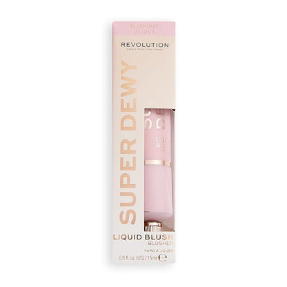 Makeup Revolution Superdewy Liquid Blush, Lightweight Buildable & In Love, 0.5fl.oz