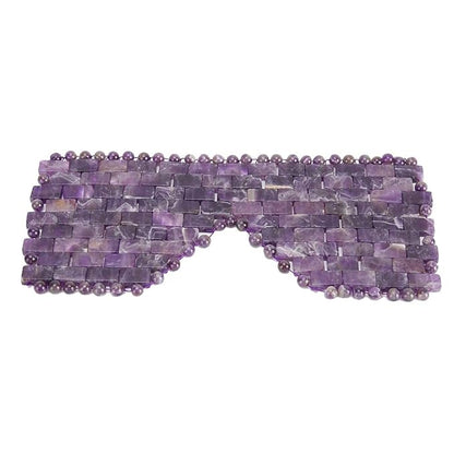 Jade Eye Mask, Jade Stones Agingproof Cooling Sleeping Eye Mask, Cold Eye Covers For Relief Eye Fatigue (Amethyst)