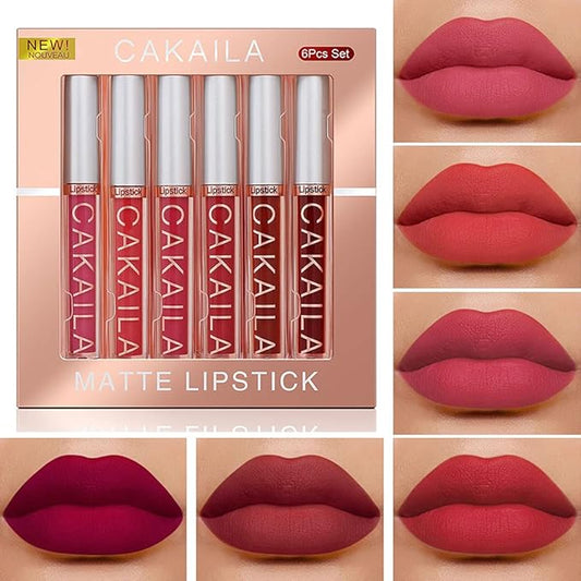 KARNAR 6 Pcs Lipstick Matte Liquid Lipstick Lipgloss