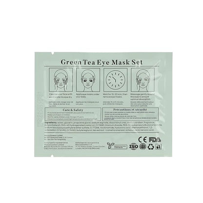 Green Tea Under Eye Patches (30 Pairs) Under Eye Patches for Dark Circles, Under Eye Patches for Puffy Eyes and Dark Circles, Under Eye Mask, Eye Care, Puffy Eyes Treatment