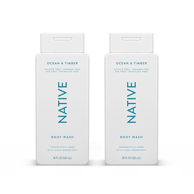Native Body Wash Contains Naturally Derived 18 oz