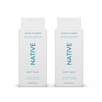Native Body Wash Contains Naturally Derived 18 oz