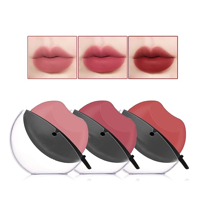 NVLEPTAP 3 Colors Matte Lipstick Set Lazy Lipstick Long