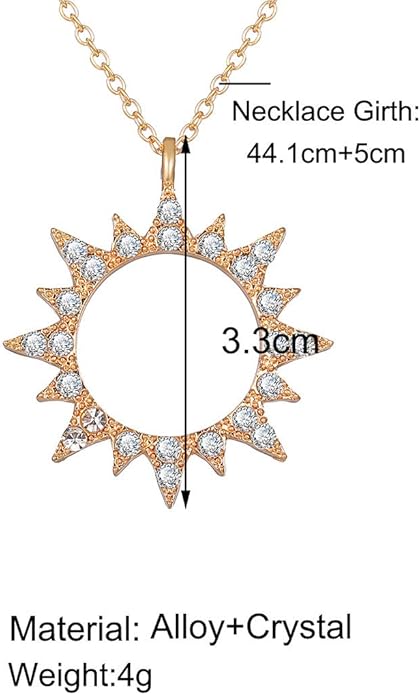 Bohemian Star Necklace Choker Small Flat