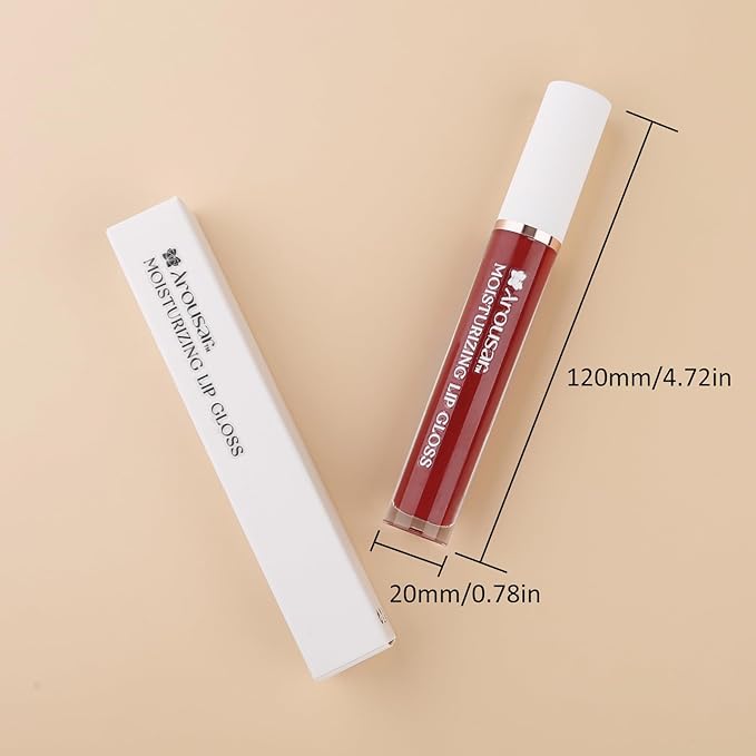 Moisturizing Lip Gloss, Non-Stick and Non-Drying Luminous Tinted Moisturizing