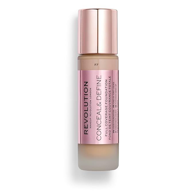 Revolution Beauty, Conceal & Define Foundation, Full Coverage,