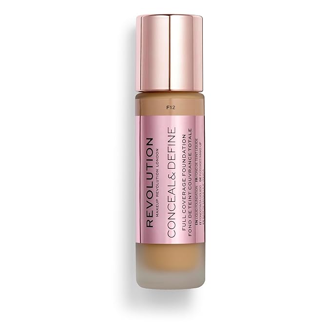 Revolution Beauty, Conceal & Define Foundation, Full Coverage,