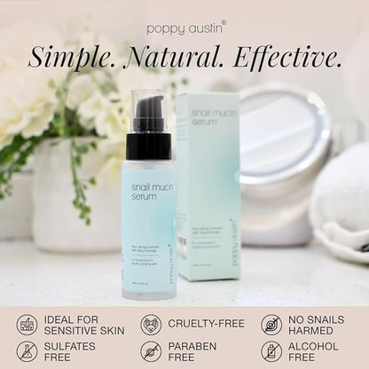 96% Snail Mucin Serum with Niacinamide, Snail Serum for Face, Hydrating Serum Snail Mucin Essence Face Serums for Anti Aging Serum (3.34 Fluid Ounces)